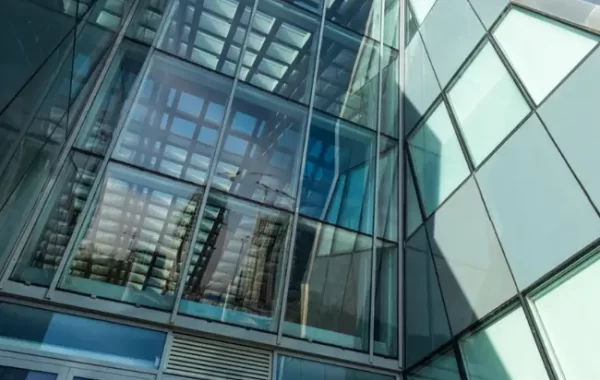 Slim aluminium windows installed in a luxury modern villa