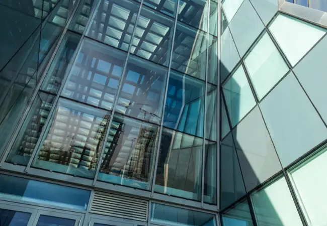 Slim aluminium windows installed in a luxury modern villa